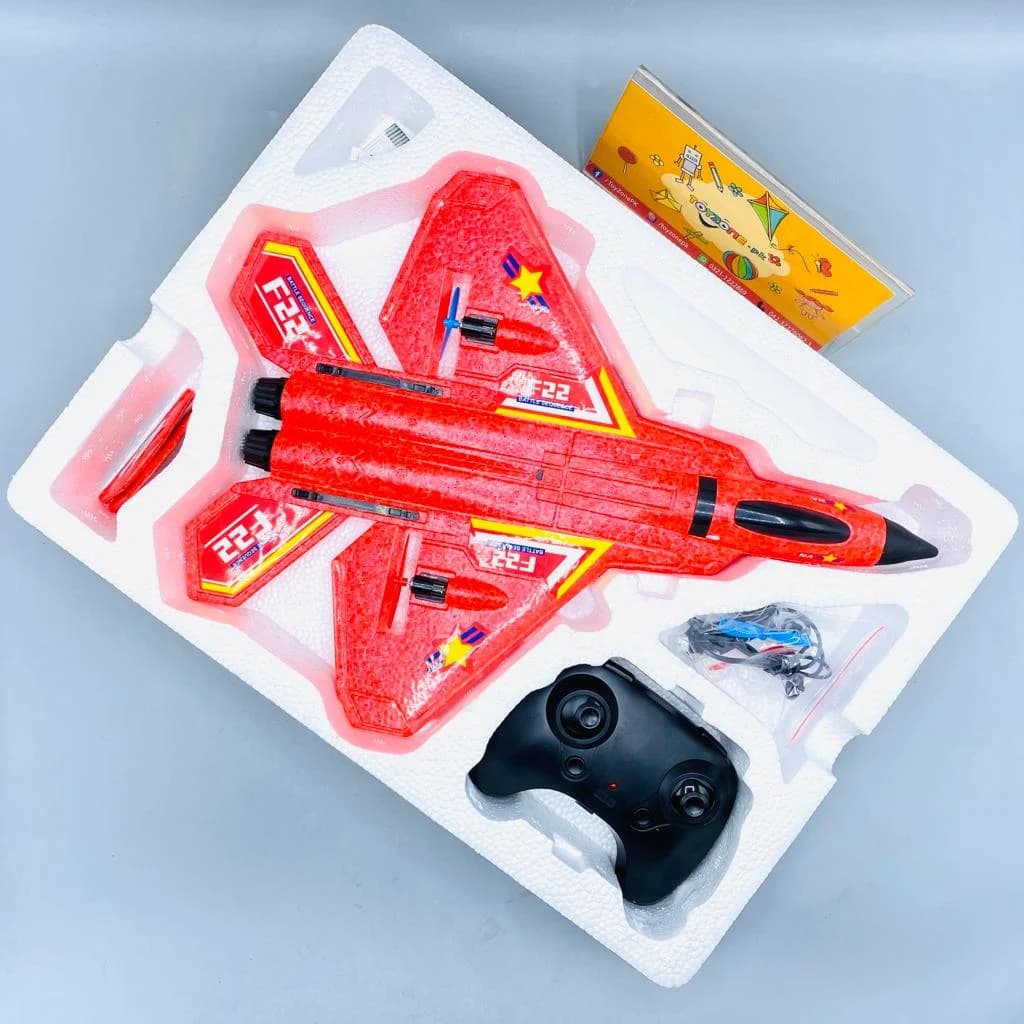 F22 foam RC plane with remote controller and parts
