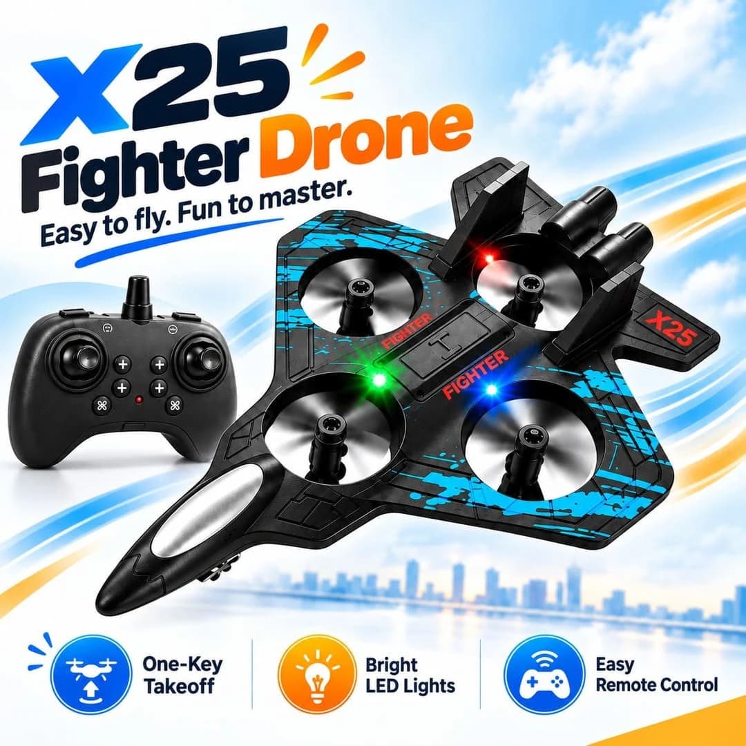 X25 fighter aircraft drone with remote controller